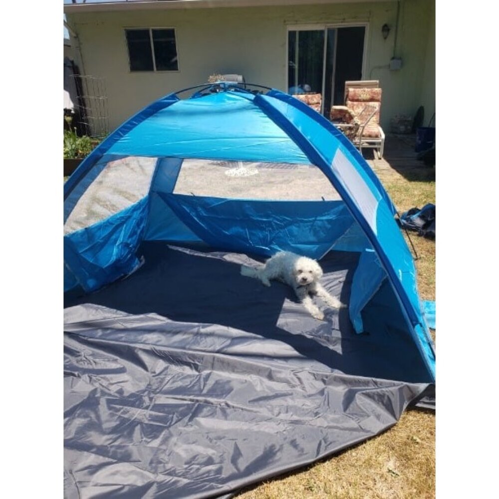 Beach Tent Sun Shelter for 3/4-5/6-7/8-10 Person, UPF 50+ UV Protection